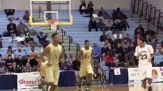 St Vincent G Williams throws it off the backboard for F Baddley for the 2 handed DUNK