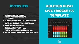 Ableton PUSH Live Trigger FX Template | Demo & Overview