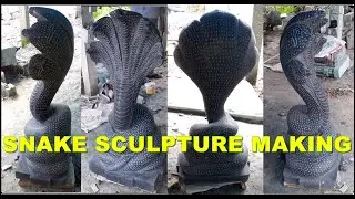 Stone Carving | Big Snake Sculpture Making | Stone Sculpture | Abstract Sculpture