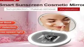 A must-have product! Smart Sunscreen Led Light Portable Makeup Mirror Uv Camera Visual Face Sunscr