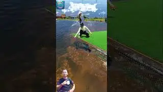 DETIK-DETIK TANGAN ANGLER CANTIK HAMPIR DICAPLOK IKAN RAKSASA!😱 #shorts #fishing #mancing