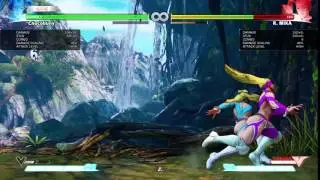 STREET FIGHTER V (BETA) R Mika 370 damage meterless