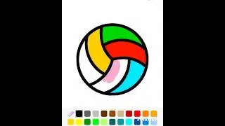 Ball Coloring Drawing #art