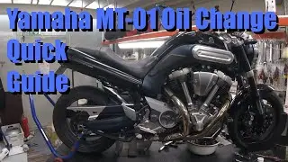 Yamaha MT-01Oil change quick guide. How to do an oil change for Yamaha MT-01.