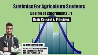 Statistics Series: Experimental Design For Agriculture | Concepts & Principles #general_agriculture