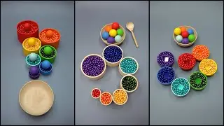 Mesmerizing Bead Fountain ✨ Marble Music Magic 🎶Colorful Ball Harmony 🌈 Reverse Bead Magic