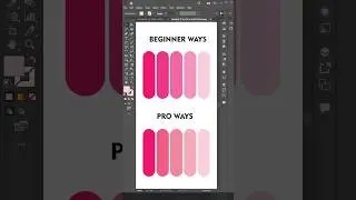 Beginner vs Pro: Gradient Effect in Illustrator 🎨🔥