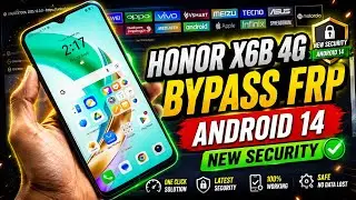 Honor X6b 4G (JDY-LX2) frp Google account bypass Android 14 New Security one Click by Unlocktool