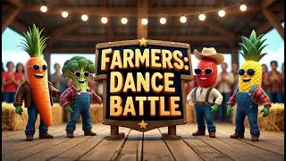 Ninja Dance Battle Vegetables vs Fruits! #aitransformation #dancebattle #farmer #vegetable #fruit