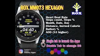 ROX MM073 HEXAGON | Samsung galaxy Gear Watch Face Design by ROX | Latest