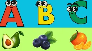 A to Z Fruits Rhyming 🥑🍌🍒 | ABC Alphabet Song for Children