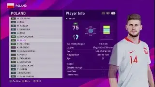 eFOOTBALL PES 2020 Patch 2.0 All real faces of Polish team
