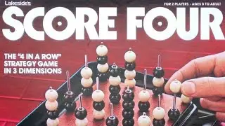 Ep. 136: Score Four Board Game Review (Lakeside Games 1967) + How To Play