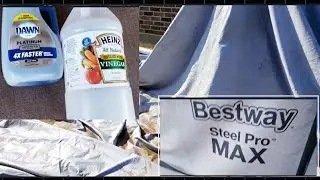 Finally Cleaning My Above The Ground Pool After Uninstalling It/Bestway