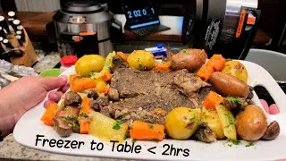 Pot Roast from Freezer to Table under 2 Hours . Ninja Foodi or any elec pressure cooker w/ steam