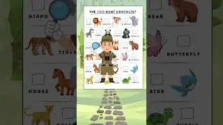 Discover the Zoo Scavenger Hunt Adventure !! with @itzforkidz