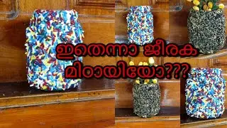 Simple flower vase making with rice // Bottle art // DIY // Home Decoration