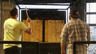 Lynchburg man creates mobile axe throwing range