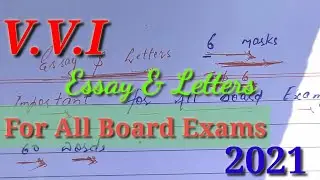 Essay and letters Most important for all board Exams