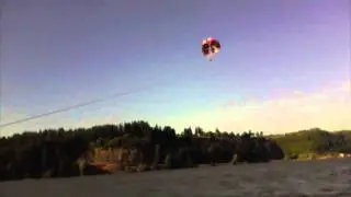 Jake parasailing 500 FT up 1st time! (MotoManiax)