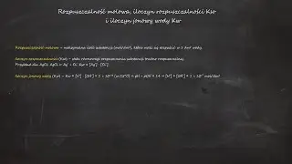 Rozpuszczalność molowa, Kso i iloczyn jonowy wody — teoria + zadania [Chemia rozszerzona]