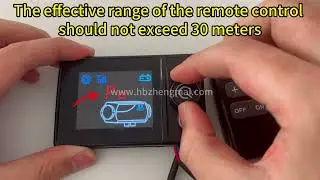 Diesel heater switch operation video--9. Remote control matching