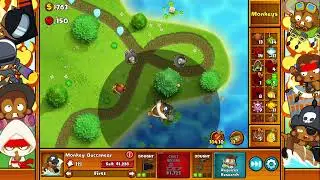 Lets Play Bloons Monkey City ZOMG Bloon Beacon Lake Map No Commentary 445