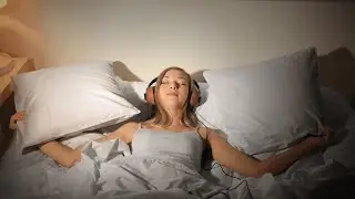 Relaxing binaural sounds | with flute, harp and synth music | healing frequency | black screen.