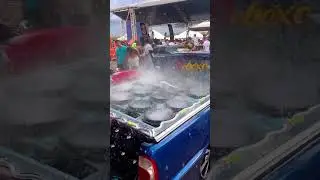 Saveiro deboxe tocando com &aacute;gua no grave