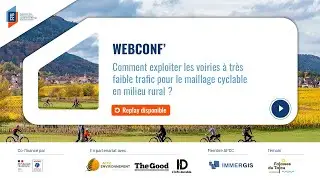 Webconf' n°86 - Exploiter les voiries à très faible trafic pour le maillage cyclable en milieu rural