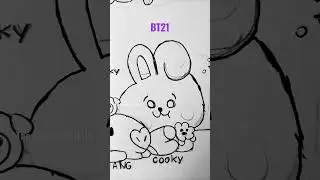 BT21 💜| Part - 1 💜 #BT21 #artberg #shorts
