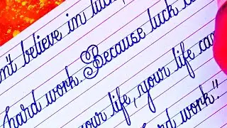 Cursive writing kaise likhein | Improve your english writing | Fair cursive writing |#cursivewriting