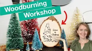 Make The Cutest Gnome for Christmas Wood Wall Decor [Woodburning Project]