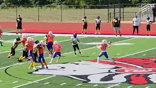 Hoker to Pierce for 23 passing yards. Go JR Grizzlies. North Point 🧡💙 #nfl 