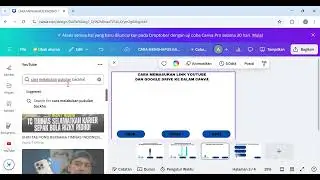cara memasukan link you tube dan google drive ke dalam canva