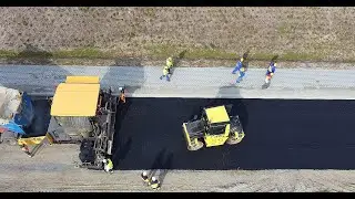 Przekop Mierzei Wiślanej -20.04.2022 Asfaltowanie dróg dojazdowych
