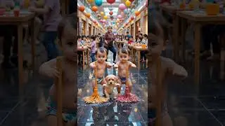 🎨 Adorable Twin Babies Painting Together | Funny & Heartwarming Baby Art Video 2025 🍼💖