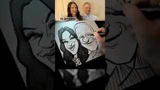 Wedding Caricatures - #weddingentertainment #drawfaces #caricaturist #liveentertainment #art