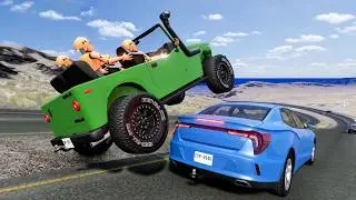 High Speed Traffic Car Crashes #272 - BeamNG Drive | CrashBoomPunk