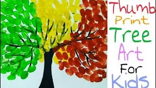 Thumbprints Activity of Tree | Activity of Tree |Thumbprints Activity of kids.