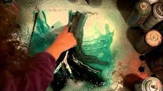 how to spray paint a magic forest with spray paint art,tree