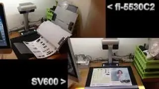 Fujitsu SV600 VS FI-5530C2 scanning A3 Document