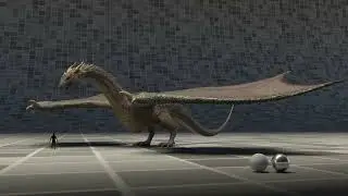 The dragon model I made for DIP animation.
