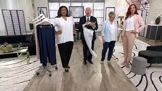 Dennis Basso Spring Ponte Pinstripe Pull-On Pants on QVC