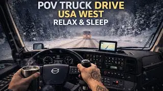 POV Truck Driving USA West | Relaxing Long Haul Highway Drive for Sleep & Meditation 4K