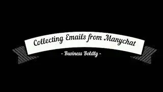 Getting emails from ManyChat subscribers