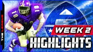 New AAF RUSHING RECORD!! Backbreaker AAF Football League (Week 2) BIG HITS & PLAYS