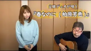『春なのに　(柏原芳恵)』covered by 父娘デュオひでボー＆絵夢