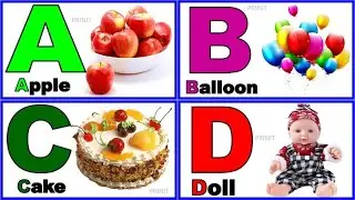 A for Apple b for Ball, English Varnamala| ALPHABETS Abcd @PRINIT1419