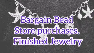 Bargain Bead Store purchase with finished jewelry.